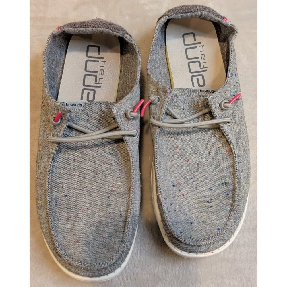 Hey Dude Women's Wendy L Linen - Gray, US 8